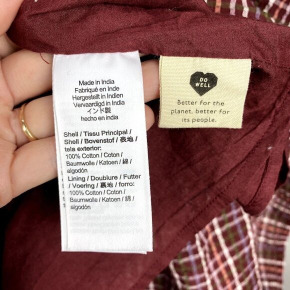 Madewell Seersucker Wrap Mini Dress NWT L - Picture 10 of 12